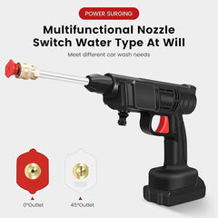 20000mAh Cordless High Pressure Washer Spray Gun | Car Wash and Cleaning Machine | Compatible with Makit 18V Battery
