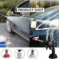 Heavy Duty Cordless Portable Battery Washer | High-Pressure Washer for Solar Panels, AC, and Car Services | 2800W, 45 Bar, 2 Battery Kit