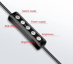 MJ33 RGB LED Soft Ring Light | 26CM Adjustable Ring Light with Phone Holder | Ideal for Video Recording, Photography, and Live Streaming