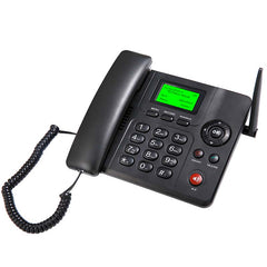 Wireless GSM Desk Phone – Dual SIM, Call Recording, SMS, Caller ID, Battery Backup – Cordless Home/Office Landline Phone with Handset