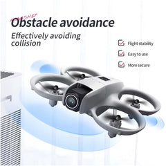 4K Camera Drone with HD FPV - 6-Axis Gyro Remote Control, Cool LED Lights, Mini Quadcopter Toy Gift for Beginners