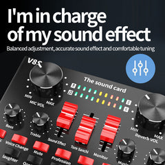 BM800 Condenser Microphone Kit - Professional Studio Recording & Live Stream Bundle with V8S Sound Card & Full Accessories