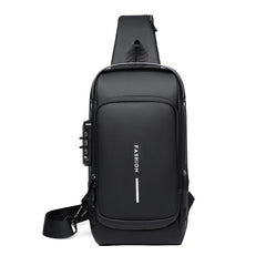 Men's Lightweight Multi-Functional Chest Bag | Fashionable Large Capacity Crossbody Shoulder Bag | Water-Proof Design