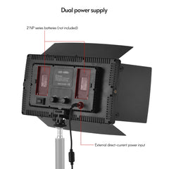 LED-800 LED Video Light – Professional Photography Light Panel for Studio and On-Location Shooting