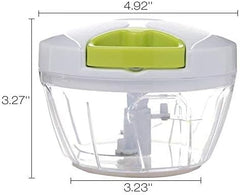 Easy Spin Cutter Hand Chopper | The Ultimate Onion, Garlic, and Vegetable Cutter | Effortless Manual Food Chopper for Quick and Easy Meal Prep