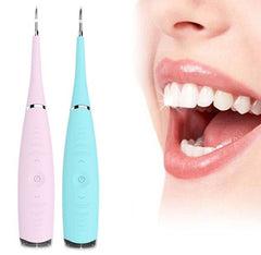 Electric Dental Calculus Remover - Sonic Tooth Tartar Plaque Removal Kit - Safe Stain Cleaner for Kids & Adults (Multi)