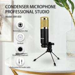 Ultimate Podcasting Ensemble – V9 Mixer, BM800 Microphone & Integrated Sound Card