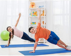 Blue 6MM Non-Slip Yoga Mat | Perfect for Gym, Workout, and Flooring Exercises | Ideal for Men and Women