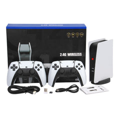 4K Retro M5 Video Game Console TV-Box – Built-in 20,000 Retro Games, Two Wireless Controllers, 64GB/128GB Memory, HDMI, CPS, PS1, GBA Support