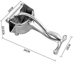 Manual Fruit Juicer | Steel Handle, Hand-Operated for Instant Juice | Ideal for Oranges and Lemons