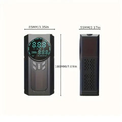 4-in-1 Portable Car Jump Starter, Air Pump, Power Bank
