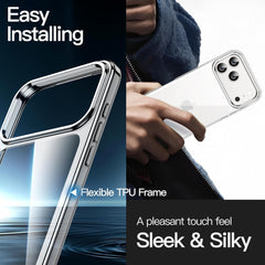 Crystal Clear Case for iPhone 17 Pro Max 6.3" (2025) - Anti-Yellowing Hard Back, Slim Shockproof Bumper, Wireless Charging Compatible
