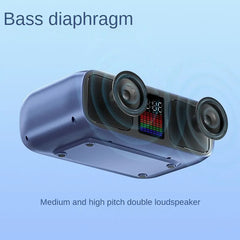 S39 Karaoke Speaker | Dual Horns, Wireless Dual Microphones | Mobile Entertainment & TV Karaoke All-In-One (Black)