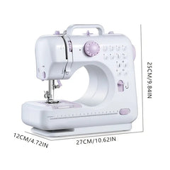 European Standard Home Sewing Machine - 2-Speed, Front/Back Stitch, Thick Fabric Locking, Night Light & Guide Locking Eye