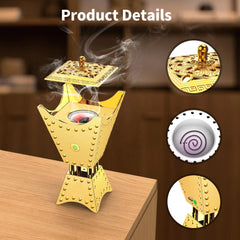 Luxury Electric Bakhoor Burner – USB Rechargeable Car Incense Burner for Oud and Bukhoor