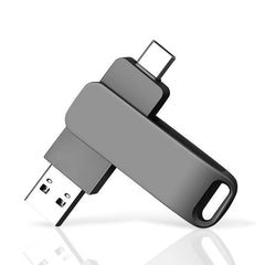 64GB USB-C Flash Drive - 170MB/s High-Speed Dual-Port Memory Stick for Android Phones, Tablets, PCs & Mac (Black)