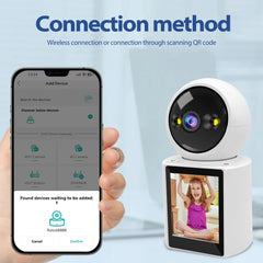 4K 6MP Smart PTZ IP Camera with AI Human Detection, Color Night Vision & One-Click Video Calling for Home Security