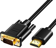 1.5 Meter WGL HDMI Male to VGA Male Video Converter Adapter Cable | Connect LCD TV, Projector, Digital Camera, DVD | 1PC | Seamless Video Transmission