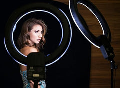 13-Inch Ring Lights Photography Lighting Kit | Essential YouTube & TikTok Equipment | Includes Ringlight, Tripods, Phone Holders, USB Powered