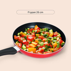 10-Piece Nonstick Cookware Set - 10X Tougher Coating, Heat-Resistant Handles, Glass Lids, Frypan, Wokpan, Nylon Turner
