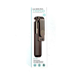 Bluetooth Selfie Stick Tripod D-10 | 360° Rotating Mini Live Broadcast Tripod with Detachable Remote for iOS & Android, Compact & Lightweight