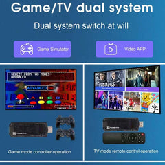 X8 Android TV Box 8K HDR | Game Console Double System | 10,000+ Classic Games | Dual Controller Support | Android TV Stick with Chromecast, Google Assistant | 5G WiFi Compatible