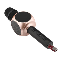 4-Hour Portable Handheld Karaoke Microphone with LED Lights | Wireless Karaoke Player for Home Parties, KTV, and Music Singing | Bluetooth Mic with Built-in Speaker | Rechargeable and Easy to Use for Adults and Kids (Multi)