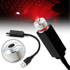 Portable Adjustable Romantic Rotating Head Star Atmosphere Decoration Projector | USB Night Light & Lamp for Car Interior, Home, Bedroom, Party, Camping, Walls, and Ceiling