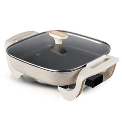 5L Hot Pot with Nonstick Coating | Electric Skillet Multi-Cooker | Household Cooking Pot for Stews, Stir-Fries, and More