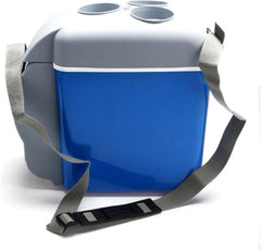 Compact 12V 7.5L Mini Car Fridge - Dual Cooler & Warmer Box | Portable Travel Refrigerator in Blue | Ideal for Road Trips, Camping & Outdoor Activities | 12V Car Compatible with Efficient Cooling & Warming Modes