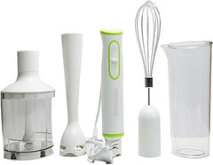 Multi-Function 4-in-1 Portable Electric Juicer and Blender – Handheld Food Chopper for Home Use with Dual Speed and Whisk for Shakes, Smoothies, Baby Food, Soups, and More