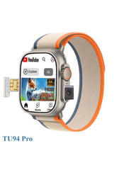 Oteeto TU94 Pro Smart Watch – 2.02" Display, Pop-Up Camera, SIM Slot