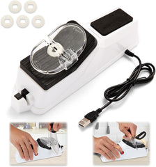 Premium Electric Knife Sharpener – Sturdy, Durable, and Stylish USB-Powered Tool for Safe and Efficient Sharpening