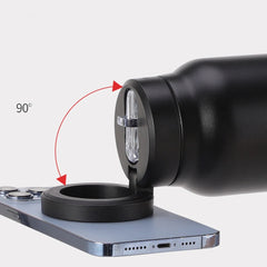 Stainless Steel Magnetic Vacuum Flask | Sports Water Bottle & Mobile Phone Holder | Portable Outdoor Thermal Insulation Cup