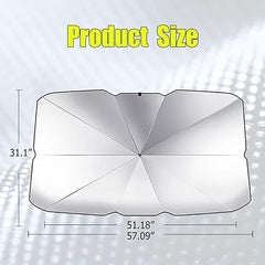 Auto Sunshade Umbrella – Versatile Windshield Protection for Heat Insulation and UV Shielding in Cars and SUVs
