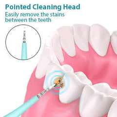 Electric Dental Calculus Remover - Sonic Tooth Tartar Plaque Removal Kit - Safe Stain Cleaner for Kids & Adults (Multi)