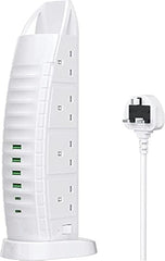 Sailboat Shape Tower Extension Lead – Featuring Type C Fast Charging Ports