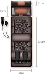 Full Body Massage Mat with Heat – 10 Vibrating Motors for Back Pain Relief | Vibration, Kneading, and Massage for Neck, Spine, Waist, and Back | Ultimate Relaxation and Comfort