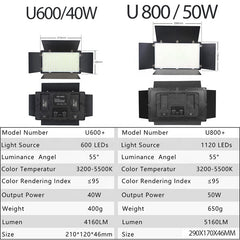 Pro LED 600 Photography Equipment – TV Video Studio Photo Shooting LED Flat Lamp for Beauty, Selfie, and Live Streaming