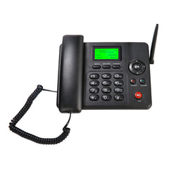 Wireless GSM Desk Phone – Dual SIM, Call Recording, SMS, Caller ID, Battery Backup – Cordless Home/Office Landline Phone with Handset