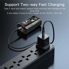 YP35 10000mAh Fast Charging Power Bank – LED Display Phone Charging Station