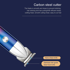 DL-1566 Cordless Professional Hair Trimmer. Rechargeable all-in-one clipper for men's facial, body & beard grooming.