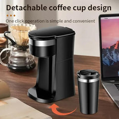 750W 430ML Small European Electric Espresso Coffee Maker | Italian Style Brewing for Home and Office | Perfect Cup Every Time