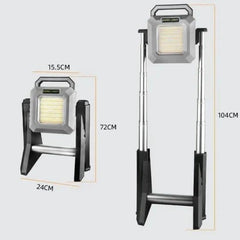Multifunctional Work Light with Telescopic Base – Adjustable Height & Bright LED Illumination, Portable and Durable for Indoor & Outdoor Use, Ideal for Construction, DIY, and Emergency Lighting