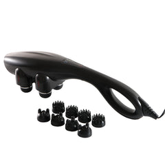 Powerful Cordless Body Massager - Handheld Electric Massage Hammer with Multiple Attachments | Deep Tissue and Muscle Relief, Adjustable Speed Settings, Quiet Operation | Ideal for Back, Neck, Shoulder, and Leg Pain Relief