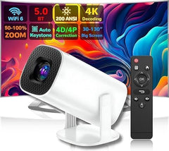 Mini Portable Projector 4K Edition 2024 – 280 ANSI, Mobile & TV Visual Enhancer with Android 11, WiFi, Bluetooth, Auto Correction, and 180º Rotation