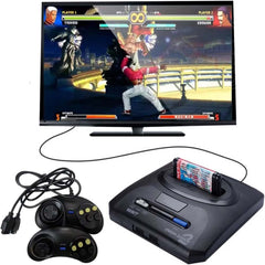 16-Bit Video Game Console for Kids with 2 Controllers – 400 Classic Games, 4K Ultra HD, HDMI Output – Black